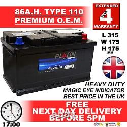 110SE Exide Eq. EB802 Heavy Duty Car Battery Type 110 86AH HEAVY DUTY 4YR WARR