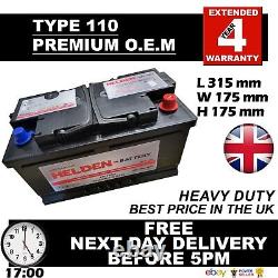 110 New Genuine OEM Car Battery-Type 110 70AH(C20) 85AH(C100) 4 YR GUARANTEE