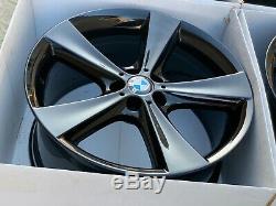 21 BMW X5 X6 Wheels OEM Original Rims 128 E70 E71 F15 Genuine Gloss Black 21