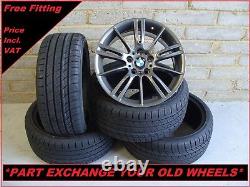 2593 Genuine 18 BMW MV3 3 Series E90 91 92 93 Grey Alloy Wheels And New Tyres