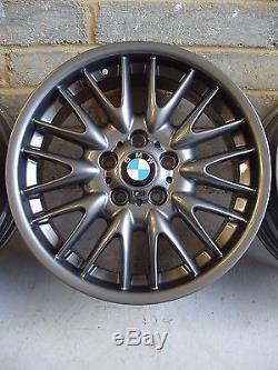 2634 Genuine 18 BMW MV1 72M 3 Series E46 Z4 E85 Grey Alloy Wheels And New Tyres