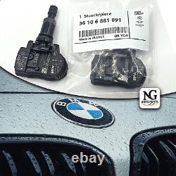 4×GENUINE BMW F15 F16 F20 F21 F23 F30 F31 F32 TPMS Tyre Pressure Sensor black