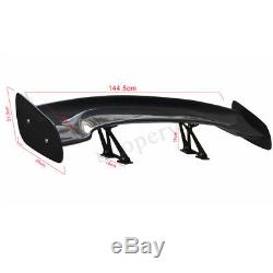 57'' Universal 3D Real Carbon Fiber GT JDM Adjustable Car Racing Spoiler Wing