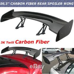 57 Universal Real Carbon Fiber Rear Roof Spoiler Wing For ACURA 3D 3DI GT JDM