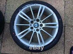 5 Genuine BMW 18 MV3 Alloy Wheels E90/E91/E92 8 and 8.5 M Sport + 4 New tyres