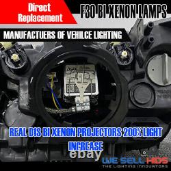 Aftermarket BMW F30 Bi Xenon Headlamps same as oem Genuine angel eyes LED