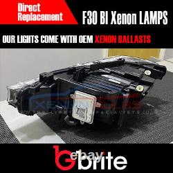 Aftermarket BMW F30 Bi Xenon Headlamps same as oem Genuine angel eyes LED