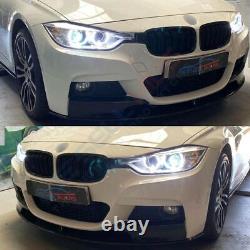 Aftermarket BMW F30 Bi Xenon Headlamps same as oem Genuine angel eyes LED