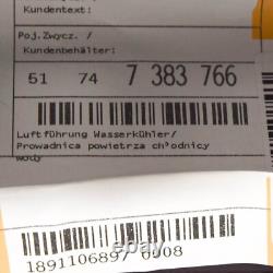 BMW 1 F20 Radiator Air Duct 51747383766 7383766 NEW GENUINE
