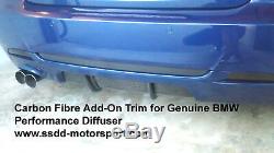 BMW 3 Series E92 E93 Carbon Fibre Trim for Genuine BMW M Performance Diffuser