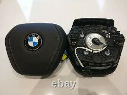 BMW 7 SERIES G11 G12 2015-on NEW BLACK LEATHER DRIVER STEERING WHEEL AIRBAG