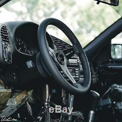 BMW E36 M3 VIILANTE MODENA 350mm STEERING WHEEL GENUINE LEATHER BLACK STITCH