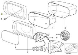 BMW E38 E39 Right Mirror Frame Cover Trim Bezel 8213226 51168213226 New Genuine