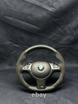 BMW E46 E39 E53 Sport M Power Steering Wheel Carbon Alcantara Leather Oem