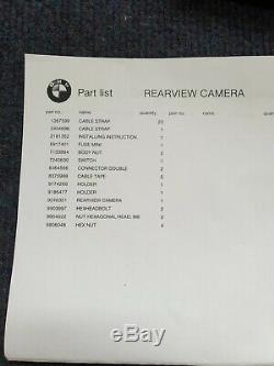 BMW F10 F11 Genuine rear view camera retrofit kit. Full original set. New