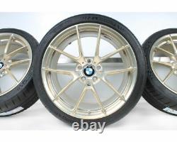 BMW Genuine 763M M3 M4 F80 Wheel & Tyre Set Gold M Performance 36112459540