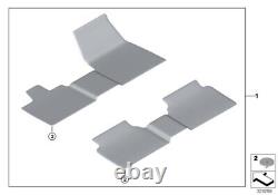 BMW Genuine Floor Mats Set Full Velours Anthracite Right Hand Drive 51477380889