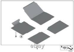BMW Genuine Floor Mats Set Velours Anthracite Fits E87 E87 LCI 51477265422