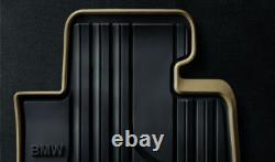 BMW Genuine Front Floor Mats All Weather RHD Anthracite Beige 51472339781