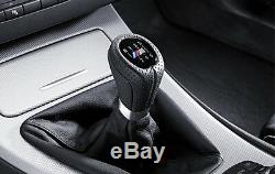 BMW Genuine M Gear Shift Knob+Gaiter Leather Black 6-Speed 3 Series 25118037309