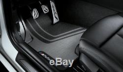 BMW Genuine M Performance Floor Mats Front Set Black 4 Series 51472407306