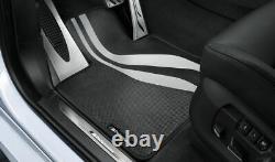 BMW Genuine M Performance RHD 2 Piece Set Front Floor Mats Carpet 51472365221