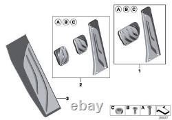 BMW Genuine M Performance Stainless Steel Pedals Covers Set 35002232278