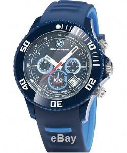 BMW Genuine Motorsport Chrono ICE Watch Wrist Watch Silicone Strap Waterproof