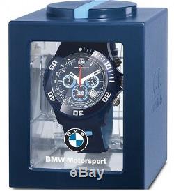 BMW Genuine Motorsport Chrono ICE Watch Wrist Watch Silicone Strap Waterproof