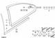 Bmw Genuine Rear Right Window Railing Gasket Glossy Black Fits E46 51367891912