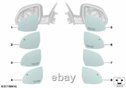 BMW Genuine Right OS Mirror Glass Heated Wide Angle EC Fits iG08 51167291248