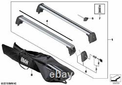 BMW Genuine Roof Rack Rails Bars For Luggage Storage Carriers 82712469101