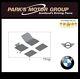 Bmw Genuine Tailored Velour Car Floor Mats Set E90/e91 3 Series 51477316578