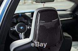 BMW M3/M4 F80 F82 Real Carbon Fiber Seat Back Cover Add-on