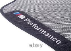 BMW M Performance Rubber Floor Mats Rear Set F30 F31 F80 F36 Genuine 2409932