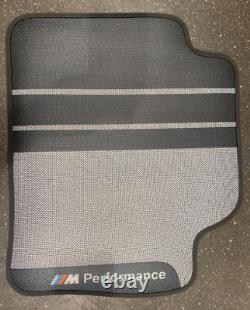 BMW M Performance Rubber Floor Mats Rear Set F30 F31 F80 F36 Genuine 2409932
