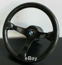 BMW Steering Wheel REAL CARBON FIBER 100% Deep Dish E32 E34 E36 Z3 1992-1998