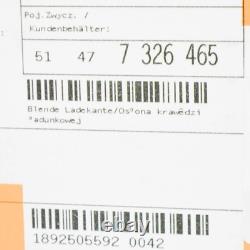 BMW X5 F15 Interior Rear Sill Plate Cover 51477326465 NEW GENUINE