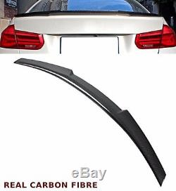 Bmw 3 Series E90 Saloon V Style Rear Trunk Boot Spoiler Real Carbon Fibre 06-12