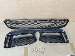 Bmw 5 Series G30 G31 M Sport Lower Bumper Grilles Left + Right + Centre 2017-19