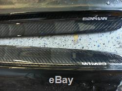 Bmw E60 M5 100% Real Carbon Fiber Side Skirt Diffuser Lip Extensions