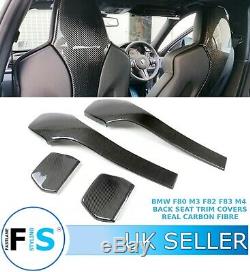 Bmw F80 M3 F82 F83 M4 Rear Seat Trim Covers Real Carbon Fibre Seat Back Covers