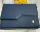 Bmw Genuine Alpina Blue Lavalina Leather Logbook Handbook Wallet Case 7600277