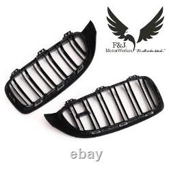 Bmw M4 Genuine Real Carbon Fibre Kidney Grilles With Badge Grill Emblem F82 F83