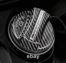 Bmw M Performance Carbon Fibre Fuel Filler Cap Cover Trim Genuine 16112472988