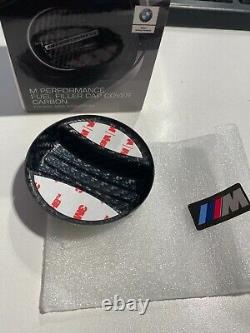 Bmw M Performance Carbon Fibre Fuel Filler Cap Cover Trim Genuine 16112472988