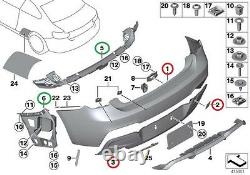 Bmw New Genuine 1 F20 F21 10-14 M Sport Bumper One Tail Pipe Diffuser 8050769