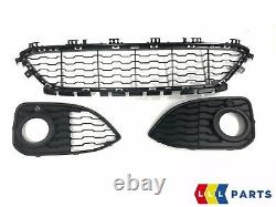 Bmw New Genuine 1 F20 F21 15-16 Front M Sport Bumper Lower Grill Set Of Three