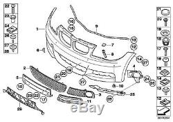 Bmw New Genuine 1 Series 07-11 E82 E88 M Sport Front Bumper Grills Set Of Three