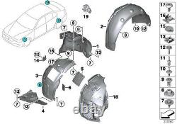 Bmw New Genuine 3 F30 F31 12-16 M Sport Front Wheel Arch Bottoms Pair Left Right